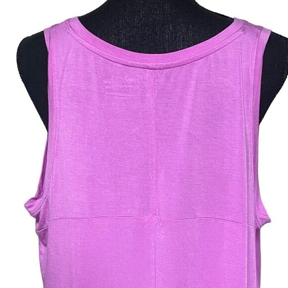 Lilac Purple V Neck Swing Tank - Picture 3 of 7